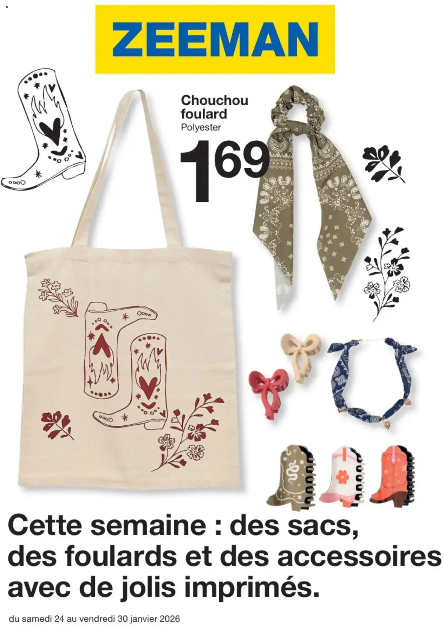 Voorbeeld van Publicité van winkel Zeeman geldig vanaf 24/01/2026