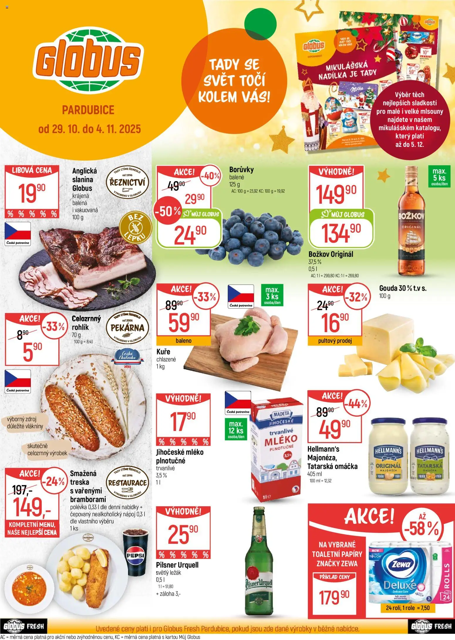  Globus leták od 29.10.2025 >> Akční nabídka "Pardubice"