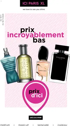 Voorbeeld van Publicité van winkel ICI Paris XL geldig vanaf 17/11/2025