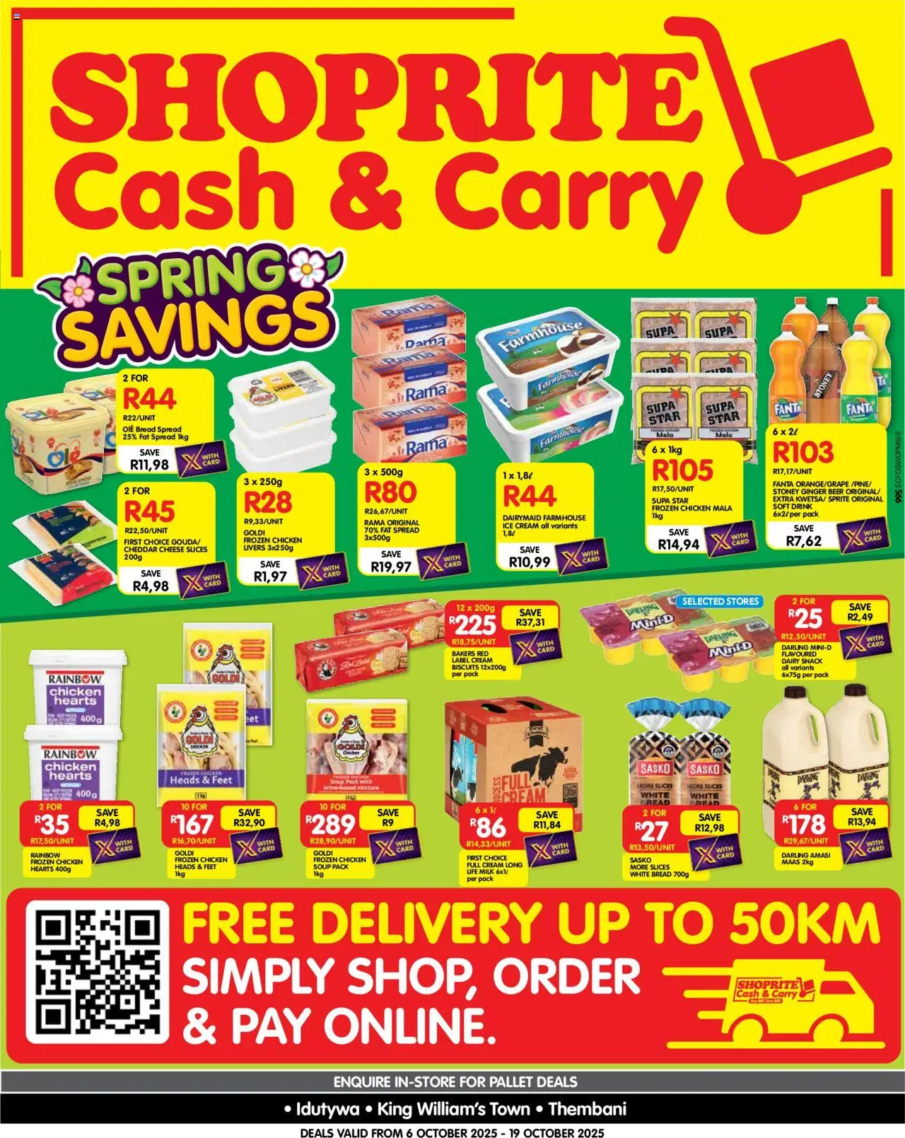 Shoprite Eastern Cape - Cash & Carry Spring Savings Idutywa, King William's Town & Thembani 06/10 - 19/10/2025 >> Catalogue