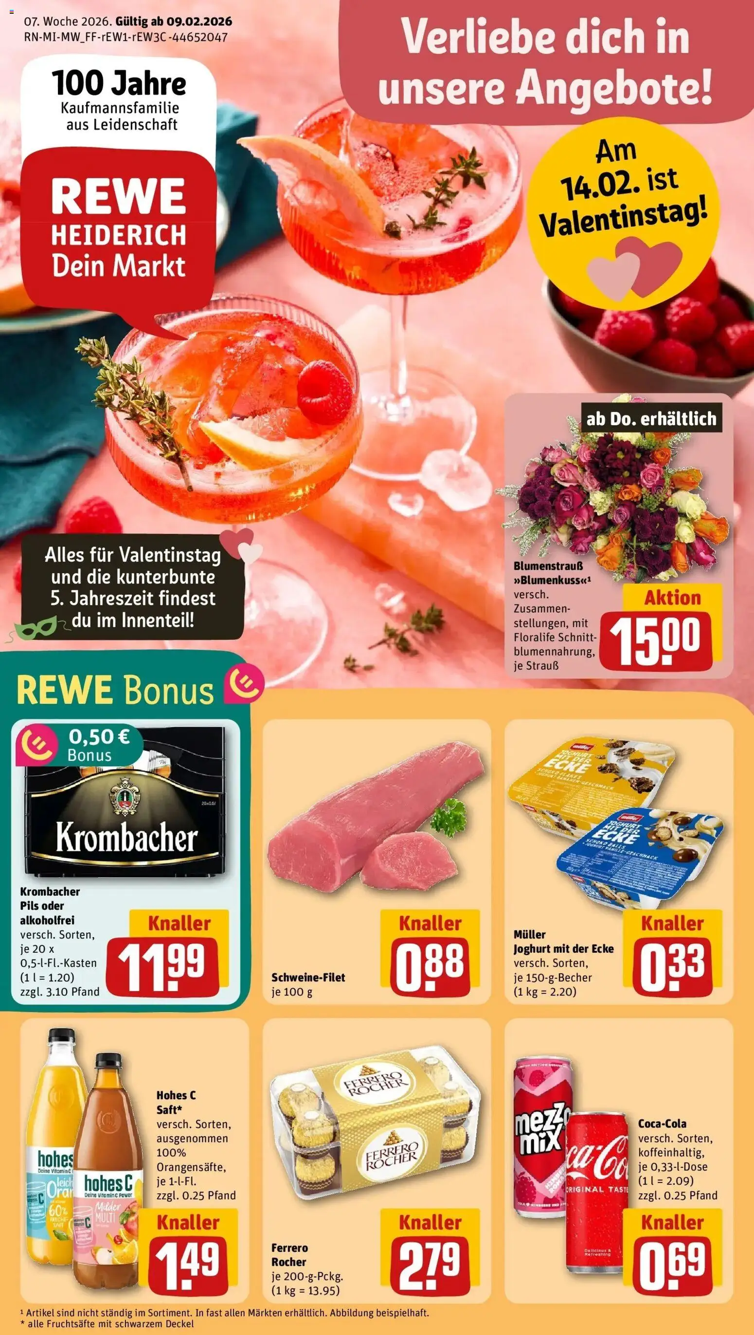 Vorschau von dem Prospekt des Geschäftes Rewe, gültig ab dem 09.02.2026