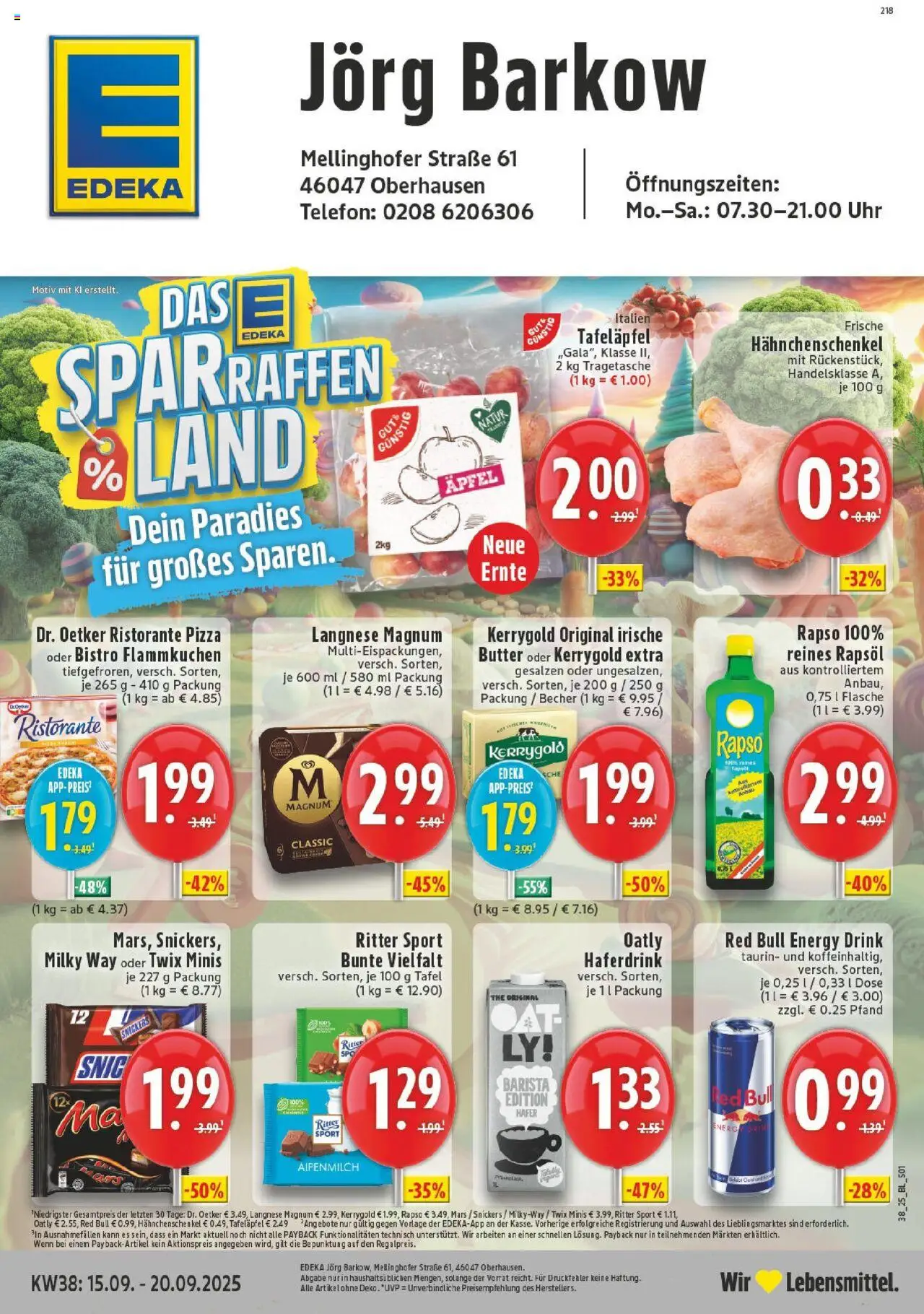 EDEKA Prospekt ab 14.09.2025 - Prospekt Oberhausen Online