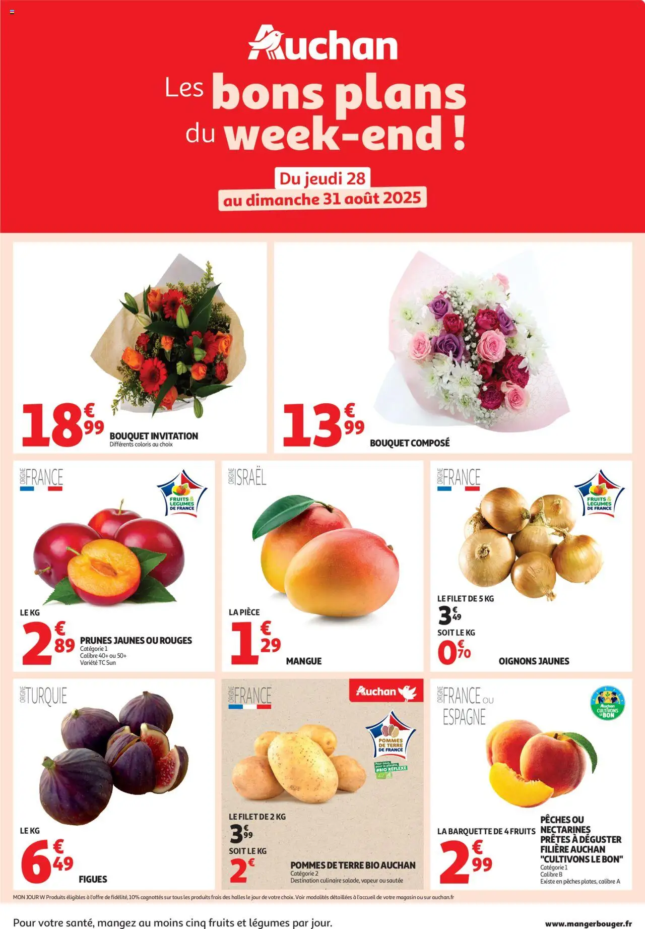 Auchan shop Les bons plans du week-end dans votre hyper ! geldig vanaf 28/08/2025 - Paginanummer 1
