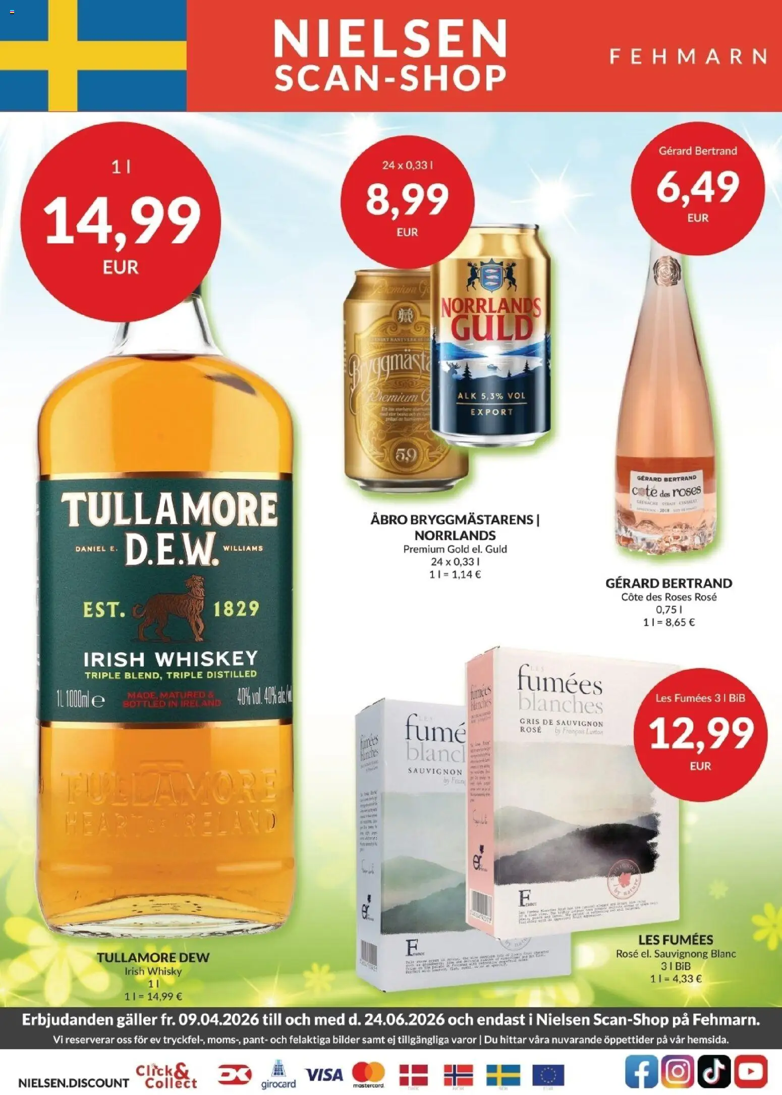 Eksempel på tilbudsavis Nielsen Discount - Fehmarn erbjudande fra butik Nielsen Discount gyldig fra 09/04/2026