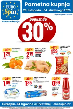 Pregled letka Katalog trgovine Eurospin vrijedi od 29.10.2025