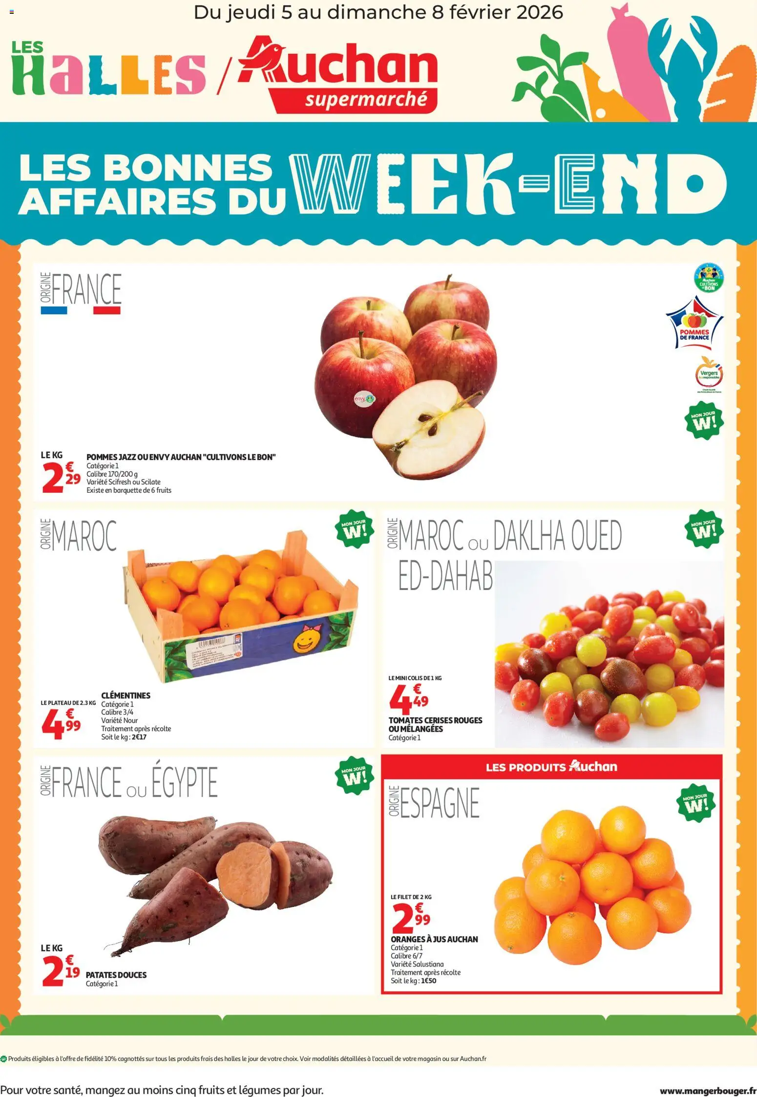 Voorbeeld van Les bons plans du week-end dans votre super ! van winkel Auchan geldig vanaf 05/02/2026 - Filet