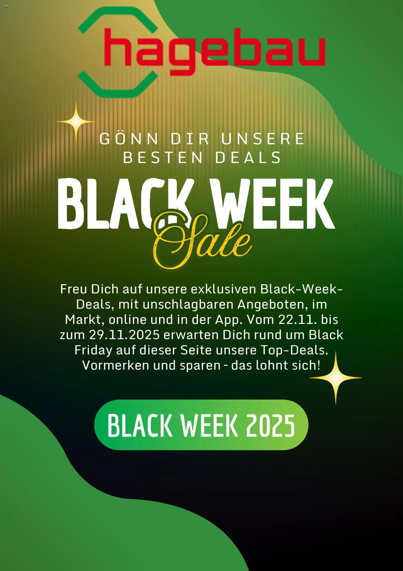 Vorschau von dem Prospekt des Geschäftes Hagebau, gültig ab dem 17.11.2025