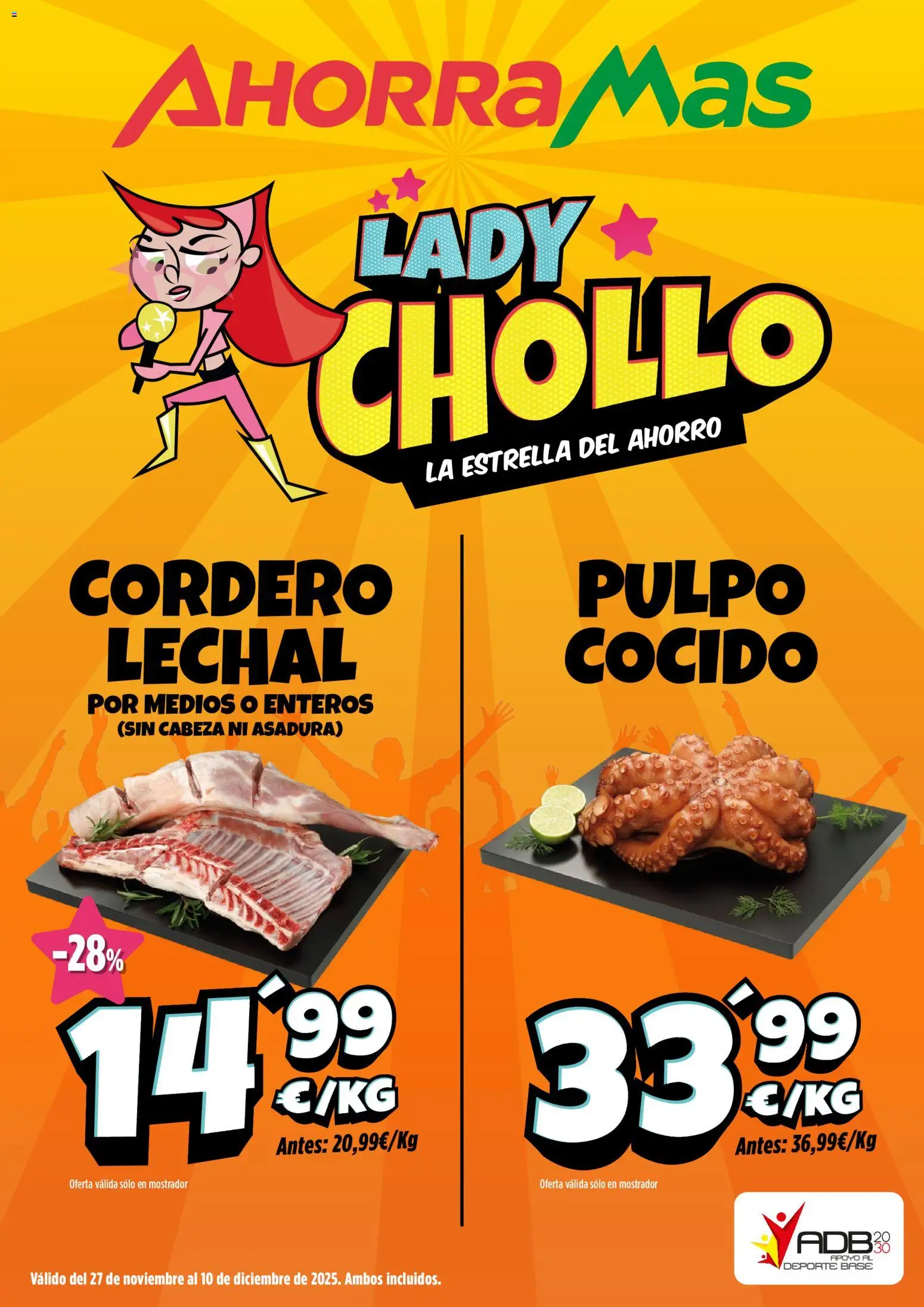 Vista previa del folleto de la tienda AhorraMas válido desde el 27/11/2025 