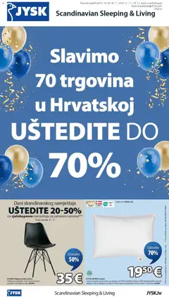 Pregled letka Katalog trgovine JYSK vrijedi od 15.10.2025