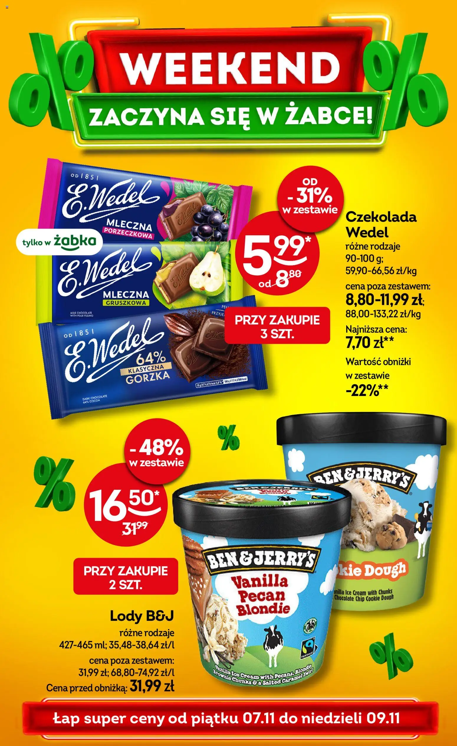 Pogląd gazetki "Weekendowe promocje" ze sklepu Żabka ważnej od 07.11.2025