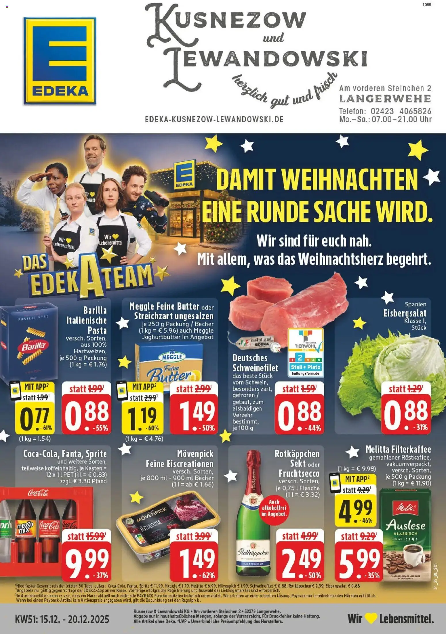 Vorschau von dem Prospekt des Geschäftes Edeka, gültig ab dem 15.12.2025