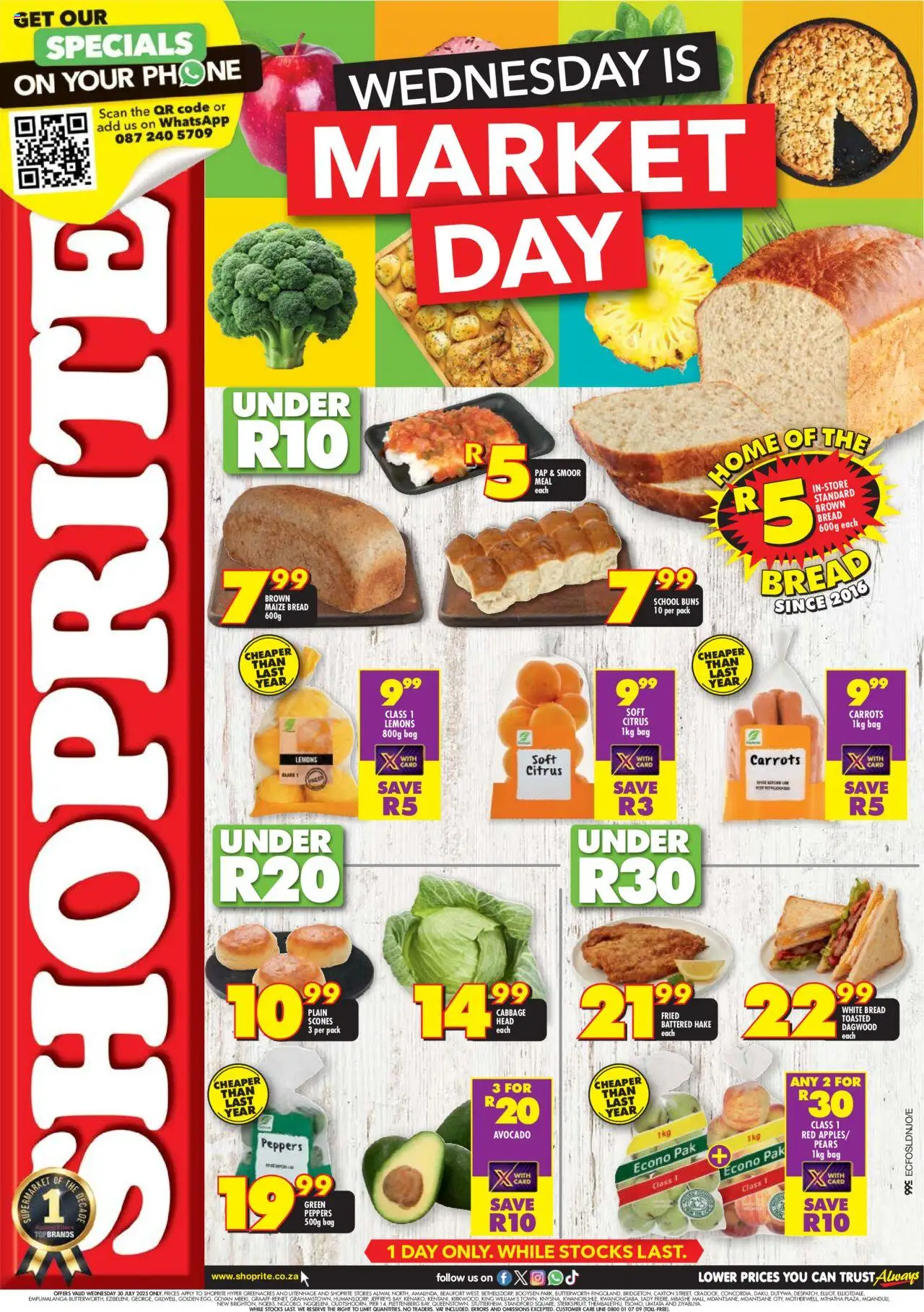 Shoprite Eastern Cape - Market Day Deals 30/07 - 30/07/2025 >> Catalogue