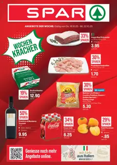 Vorschau des Merkblatts Aktionen vom Shop SPAR gültig von 16.10.2025 bis 22.10.2025