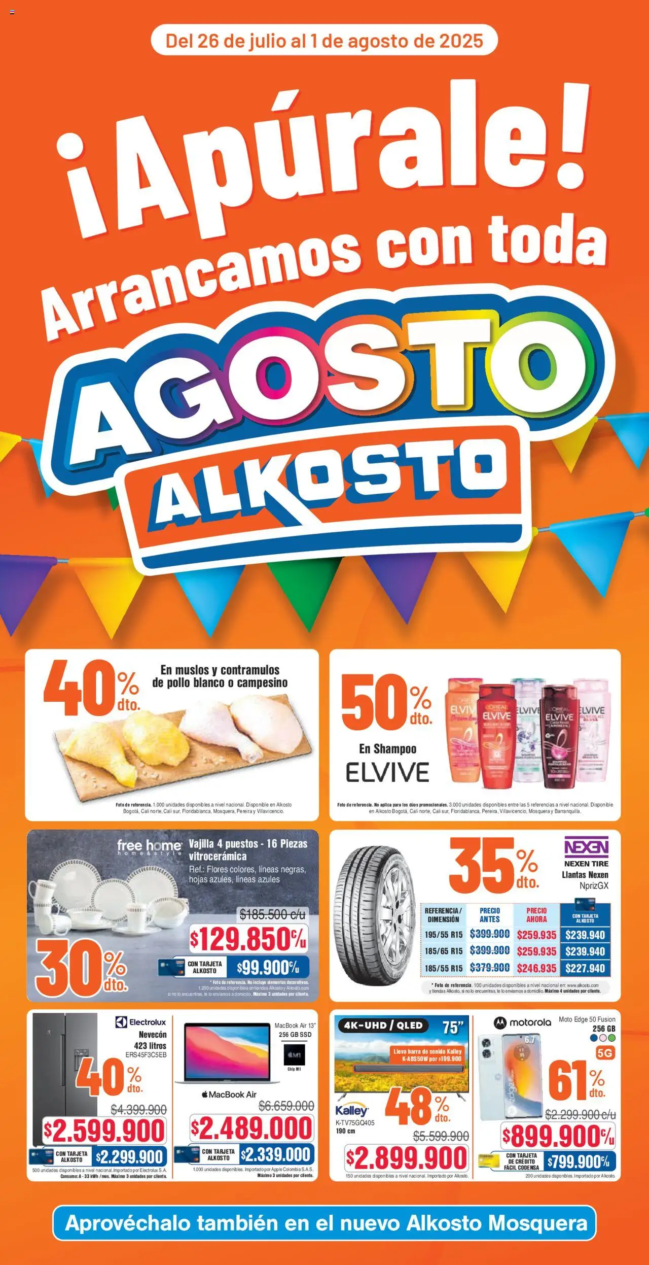 Alkosto Folleto > 26/07 - 01/08/2025 > Ofertas