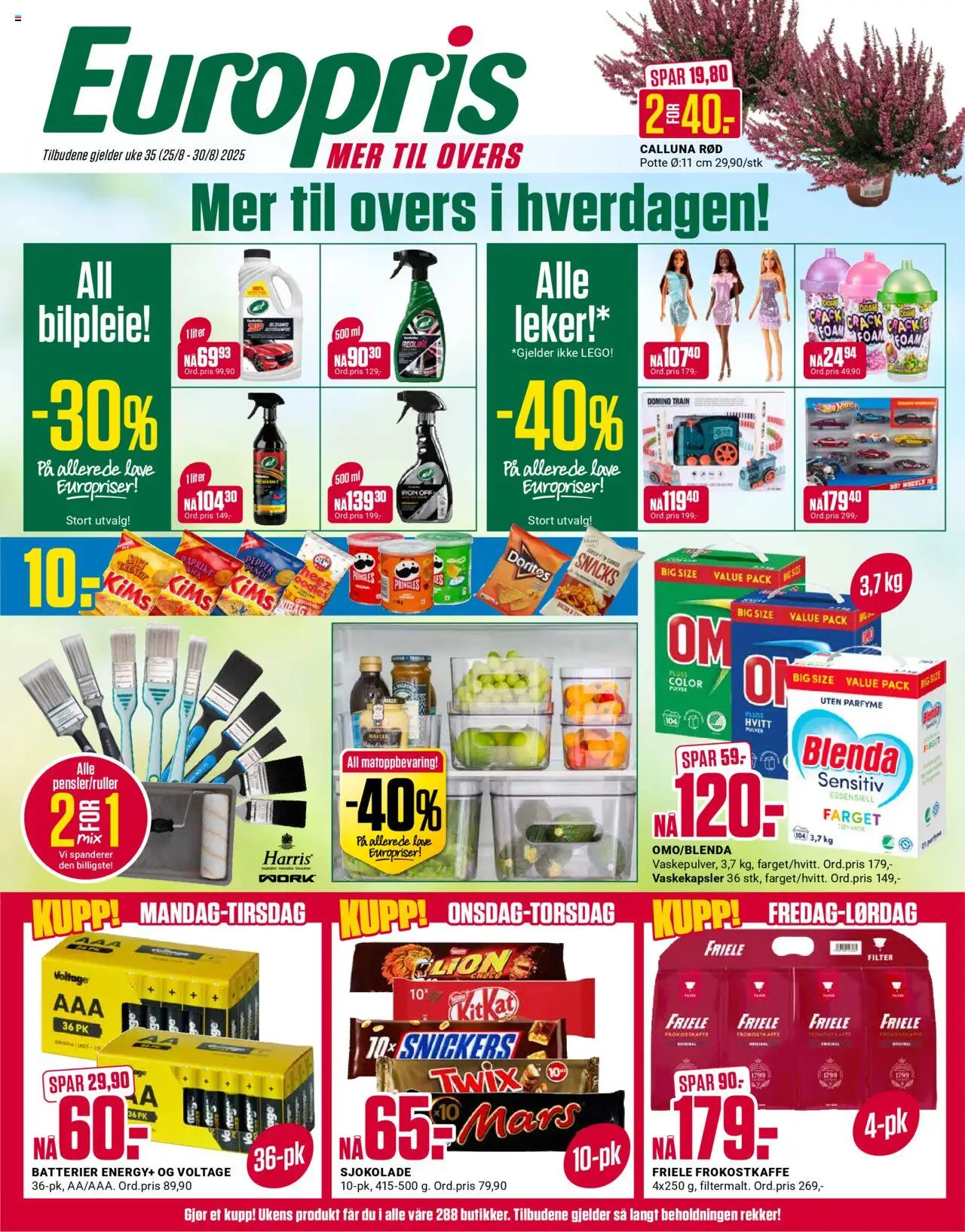 Kundeavis Europris gyldig fra 25/08/2025 - Sidenummer 1