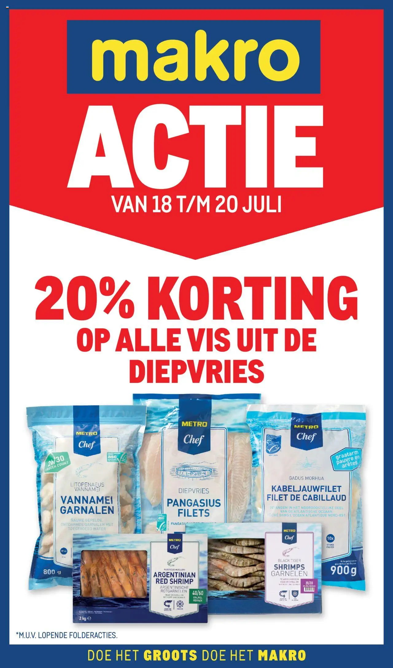 Makro shop Actie vis geldig vanaf 18-07-2025 - Paginanummer 1
