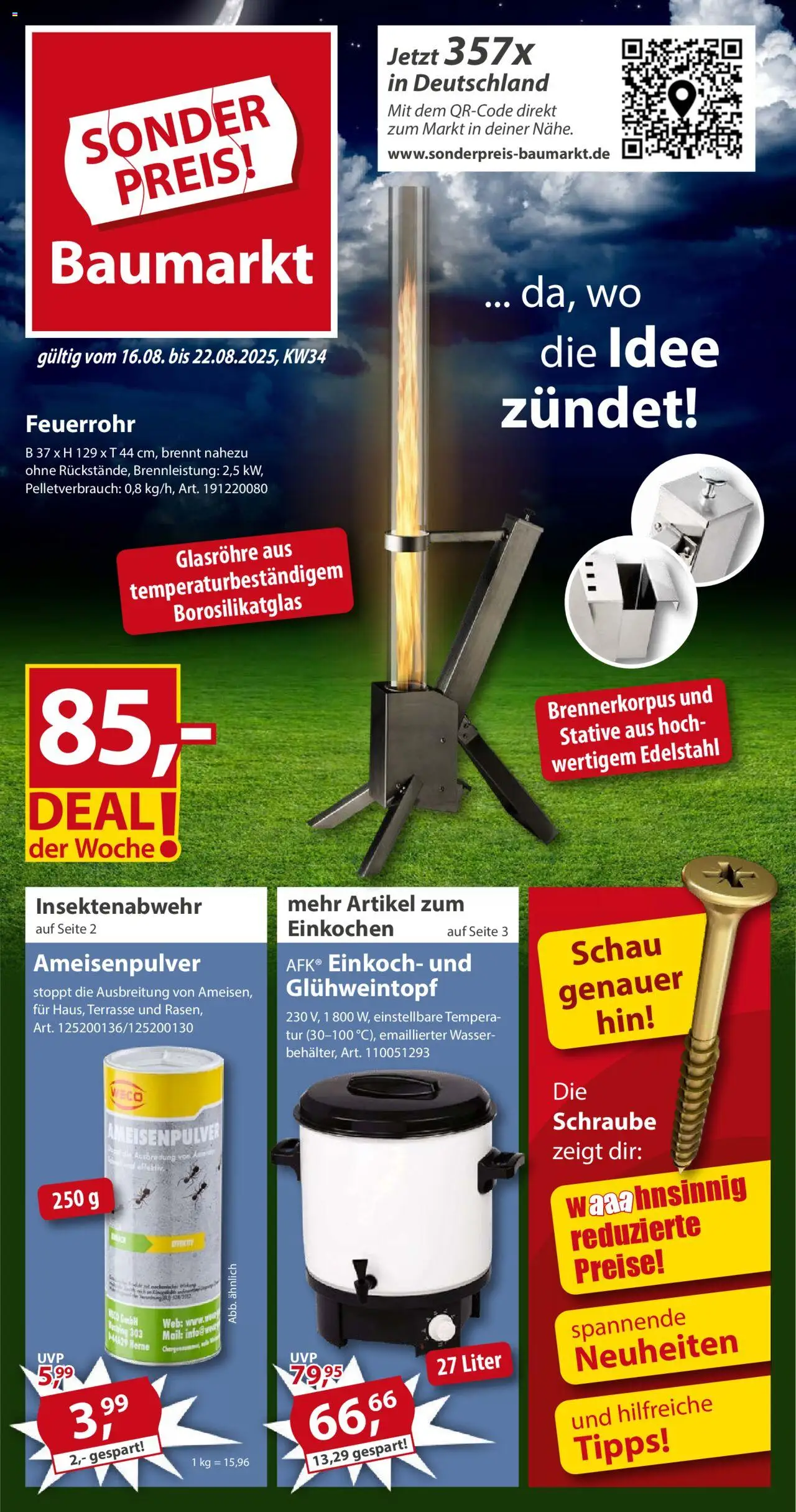 Sonderpreis Baumarkt Prospekt (vom 16.08.2025 - 22.08.2025)