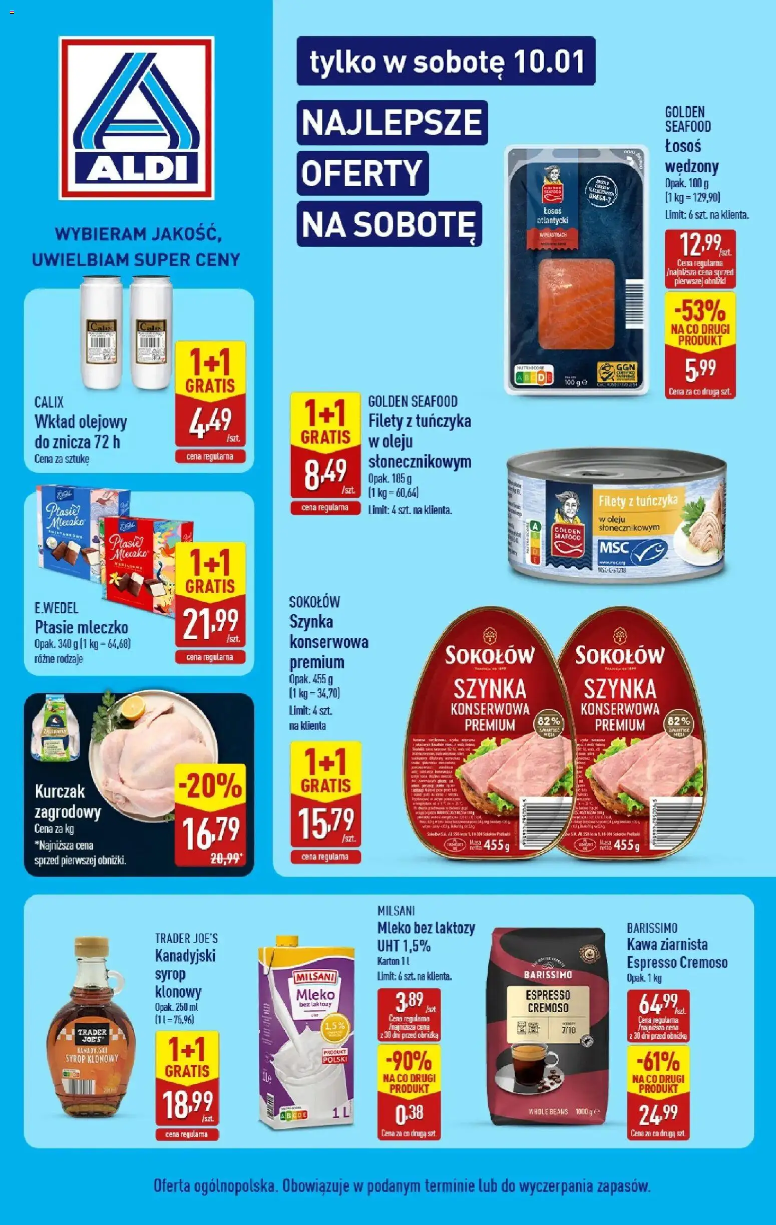 Pogląd gazetki "Tylko w sobotę" ze sklepu Aldi ważnej od 10.01.2026