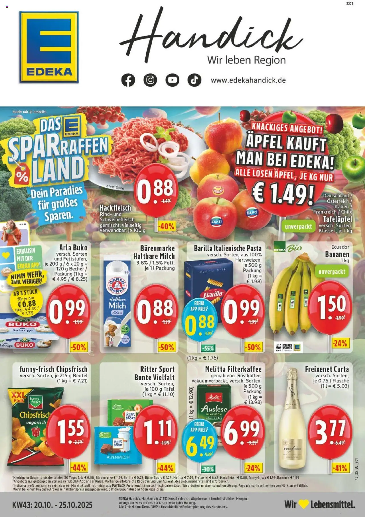 EDEKA Prospekt ab 19.10.2025 - Prospekt Korschenbroich Online