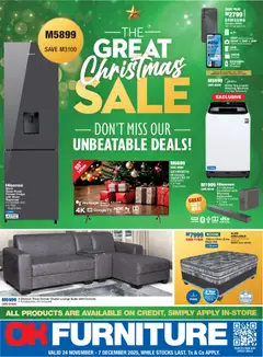 Preview of OK Furniture flyer valid from 24/11/2025
