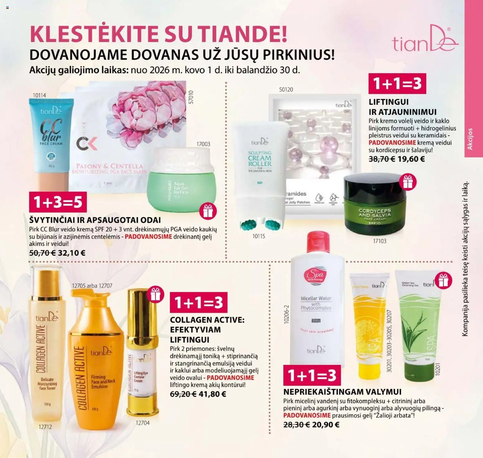 TianDe parduotuvės leidinio TianDe leidinys - Klestėkite su Tiande galiojančio nuo 2026.03.01 peržiūra