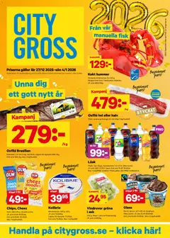 Förhandsgranska reklamblad Aktuella reklamblad City Gross från butik City Gross gäller från 27/12/2025
