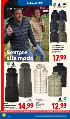 Anteprima dell'opuscolo Volantino Sempre alla moda dal negozio Lidl valido da 19/01/2026