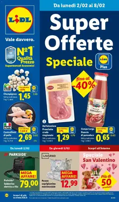 Anteprima dell'opuscolo Super offerte dal negozio Lidl valido da 01/02/2026