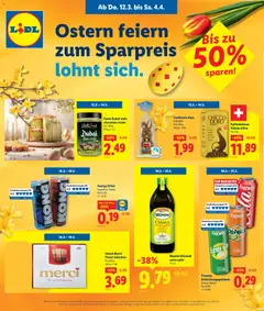 Vorschau des Merkblatts Lidl aktionen Osterpreiskalender vom Shop Lidl gültig von 12.03.2026 bis 04.04.2026