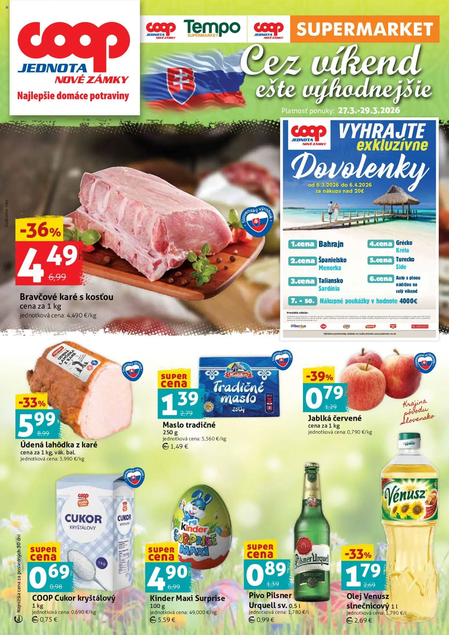 Náhľad COOP Jednota letáku platného od 27.03.2026