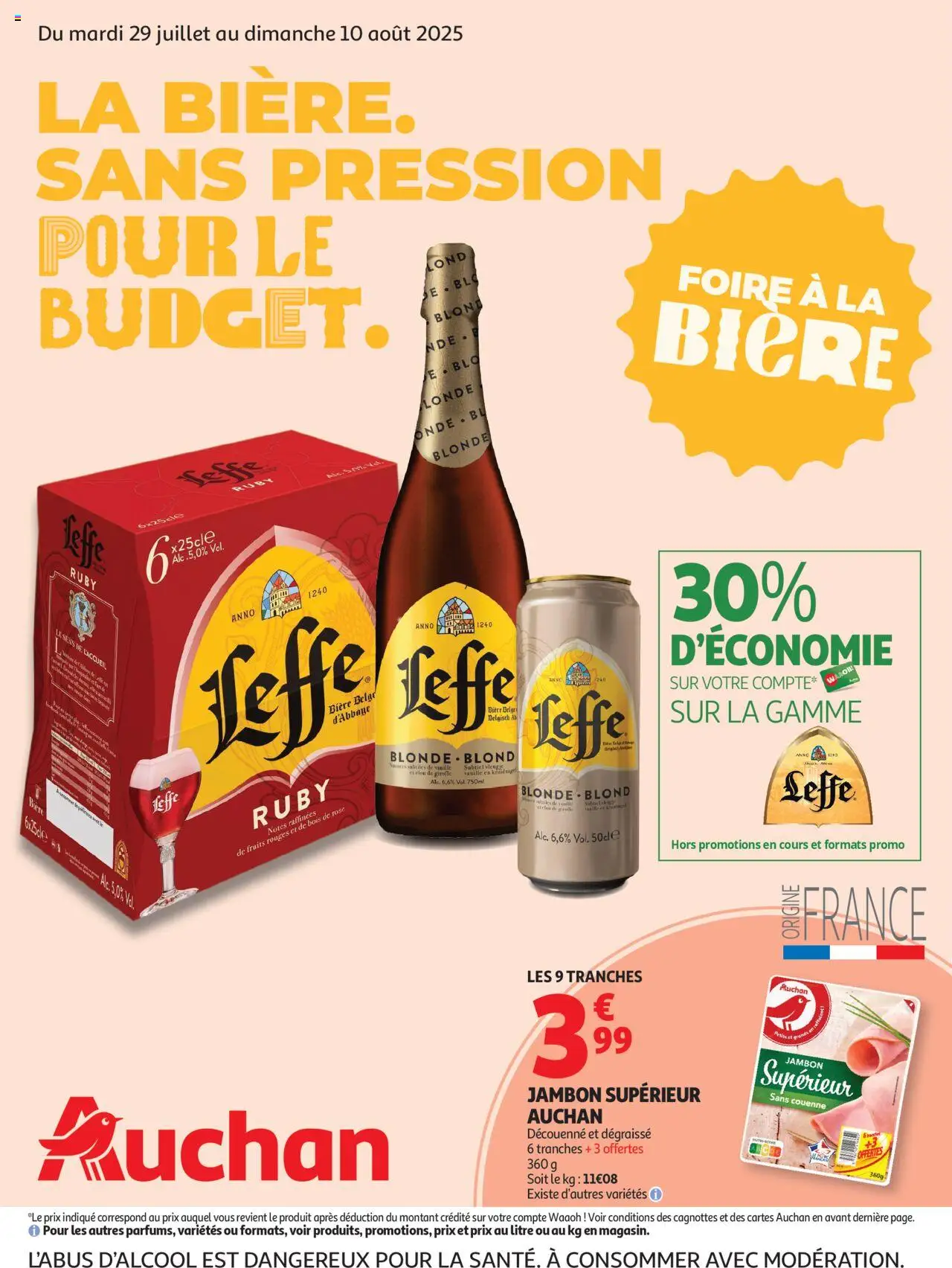 Prospectus de la boutique Auchan valable du 29/07/2025 - Page numéro 1
