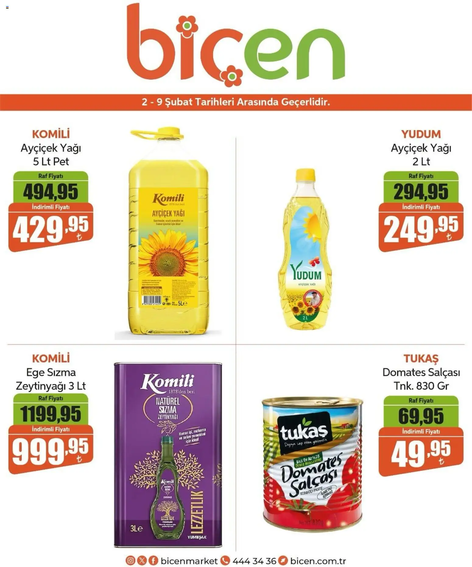 Biçen Market Katalog 02.02.2026 - Broşürünün önizlemesi