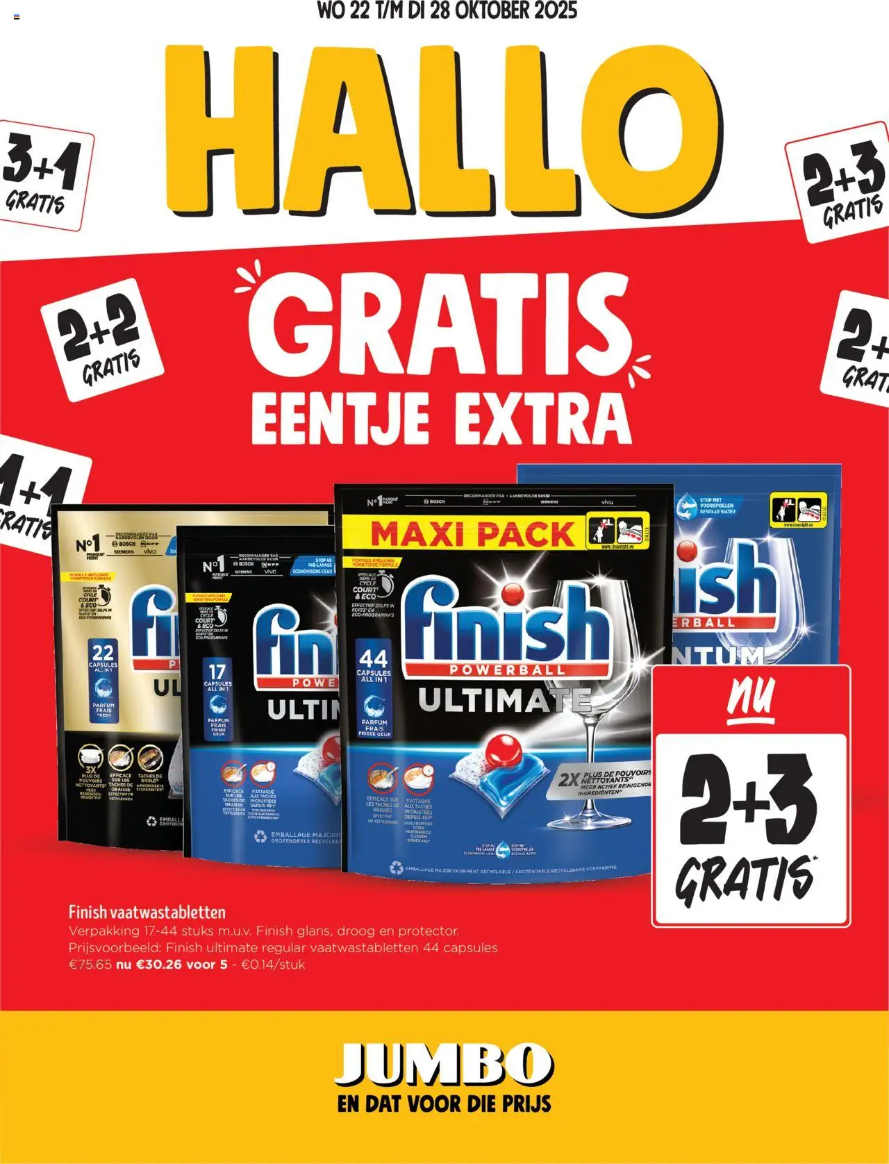 JUMBO shop Folder / Publicité geldig vanaf 22/10/2025 - Paginanummer 1