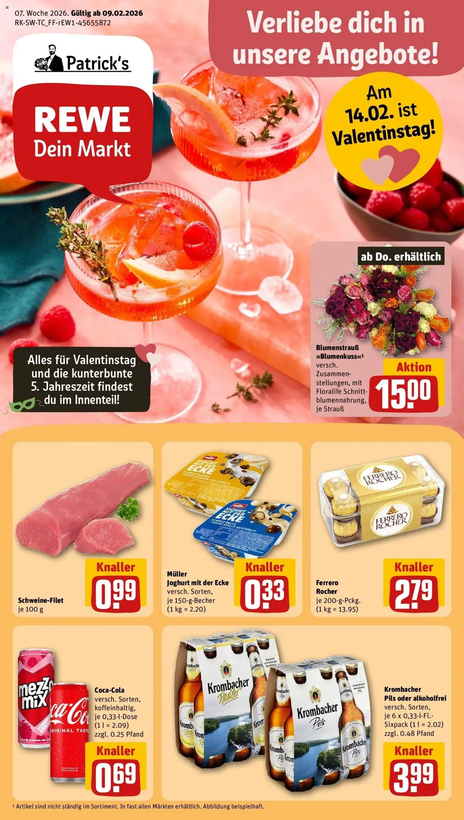 Vorschau von dem Prospekt des Geschäftes Rewe, gültig ab dem 09.02.2026