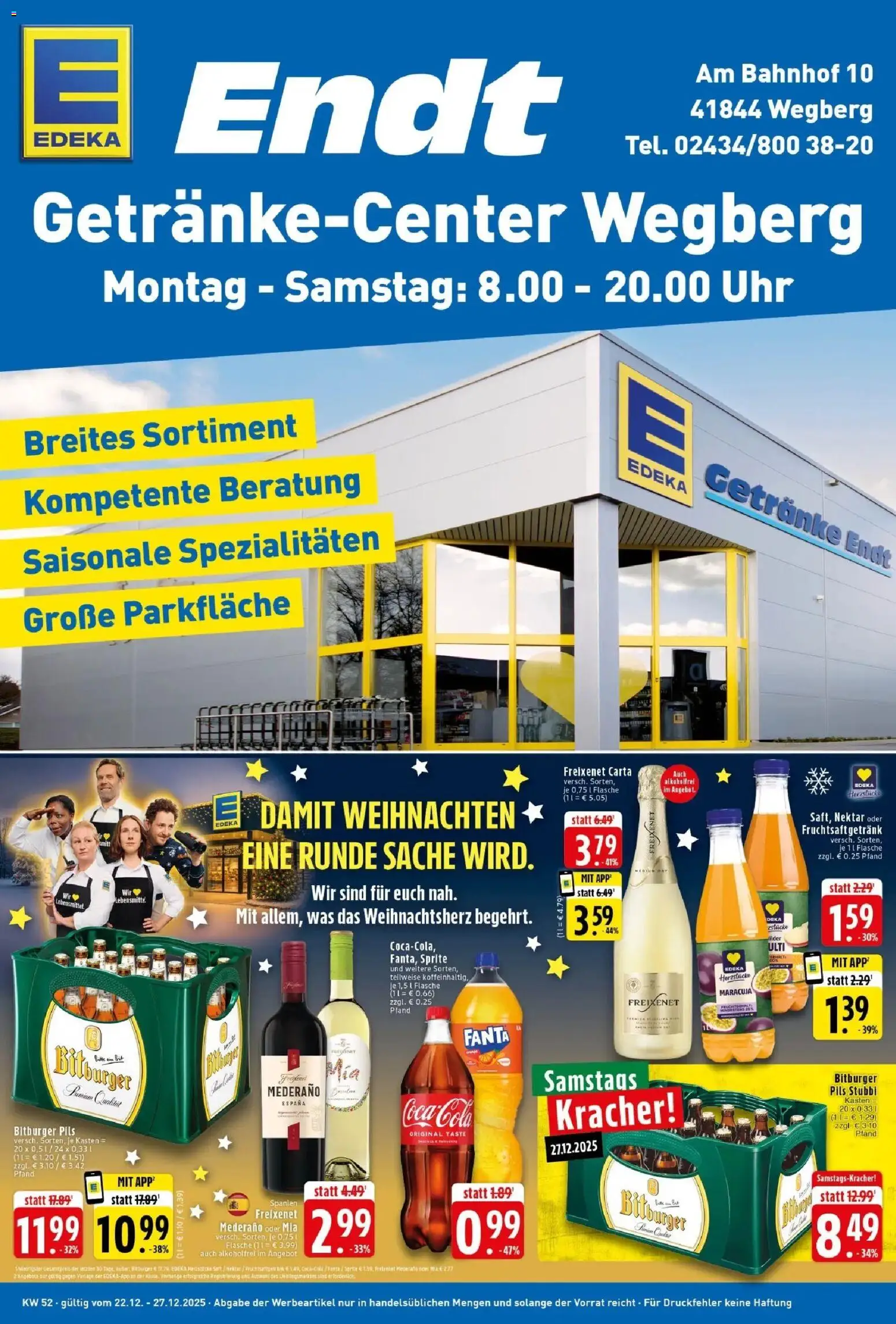 Vorschau von dem Prospekt des Geschäftes Edeka, gültig ab dem 22.12.2025
