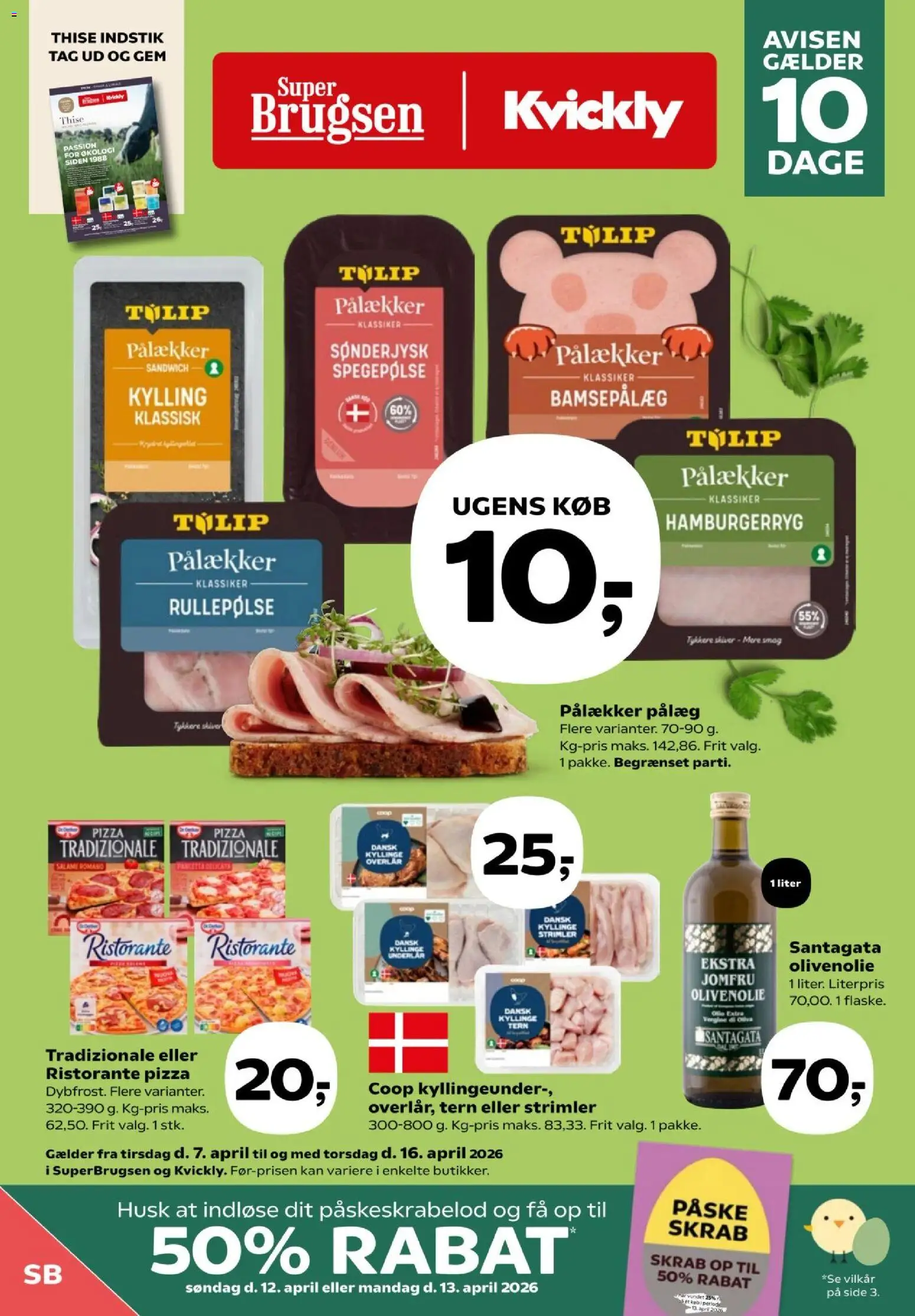 Eksempel på tilbudsavis Super Brugsen - Tilbudsavis uge 14-15 fra butik Super Brugsen gyldig fra 07/04/2026