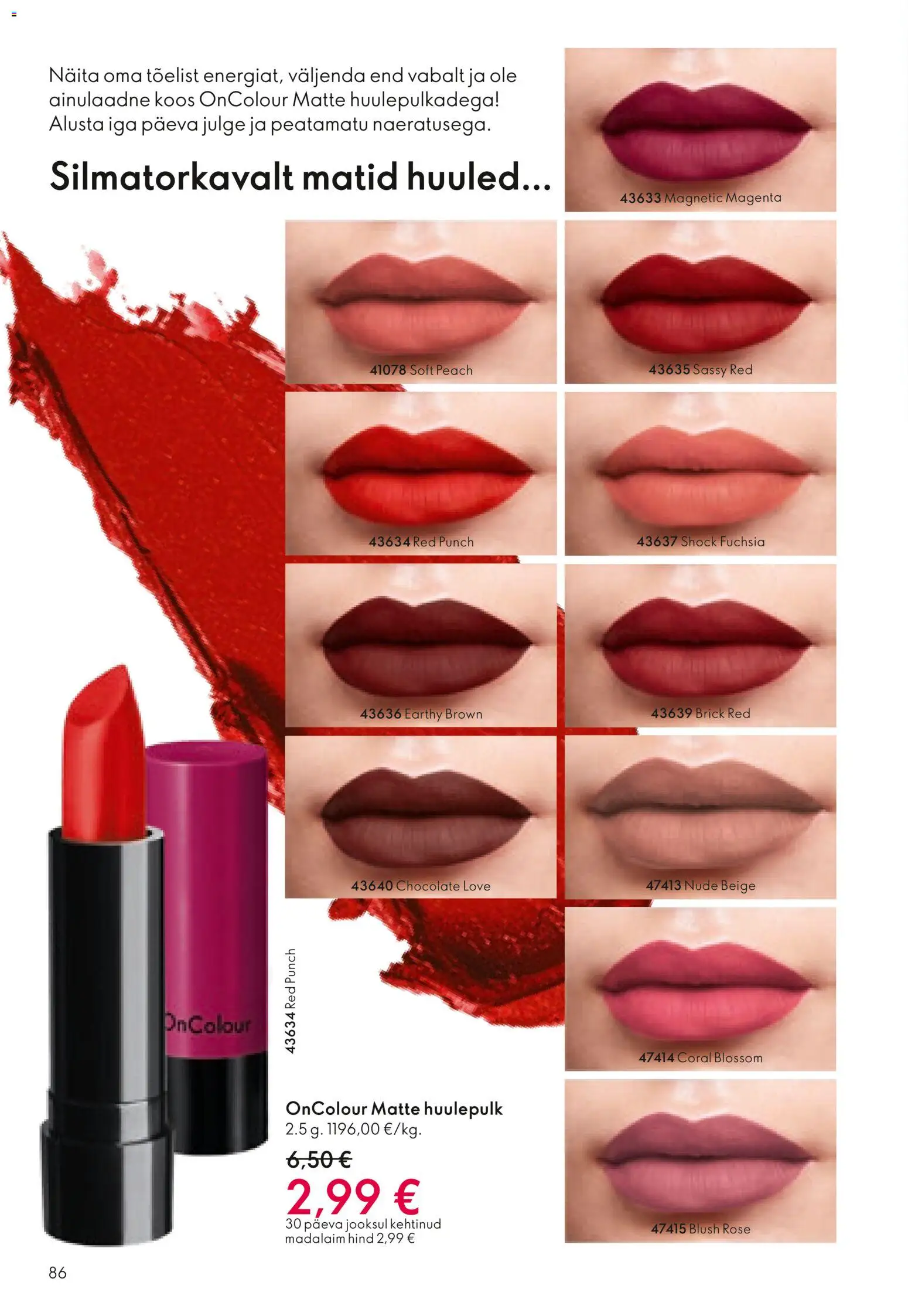 Oriflame kliendilehe eelvaade alates 2026.01.28