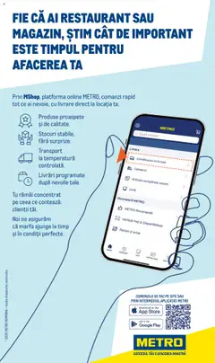 Previzualizarea de cataloage: Metro Catalog - MShop Comanzi online, livrăm direct la afacerea ta valabil de la 22.09.2025