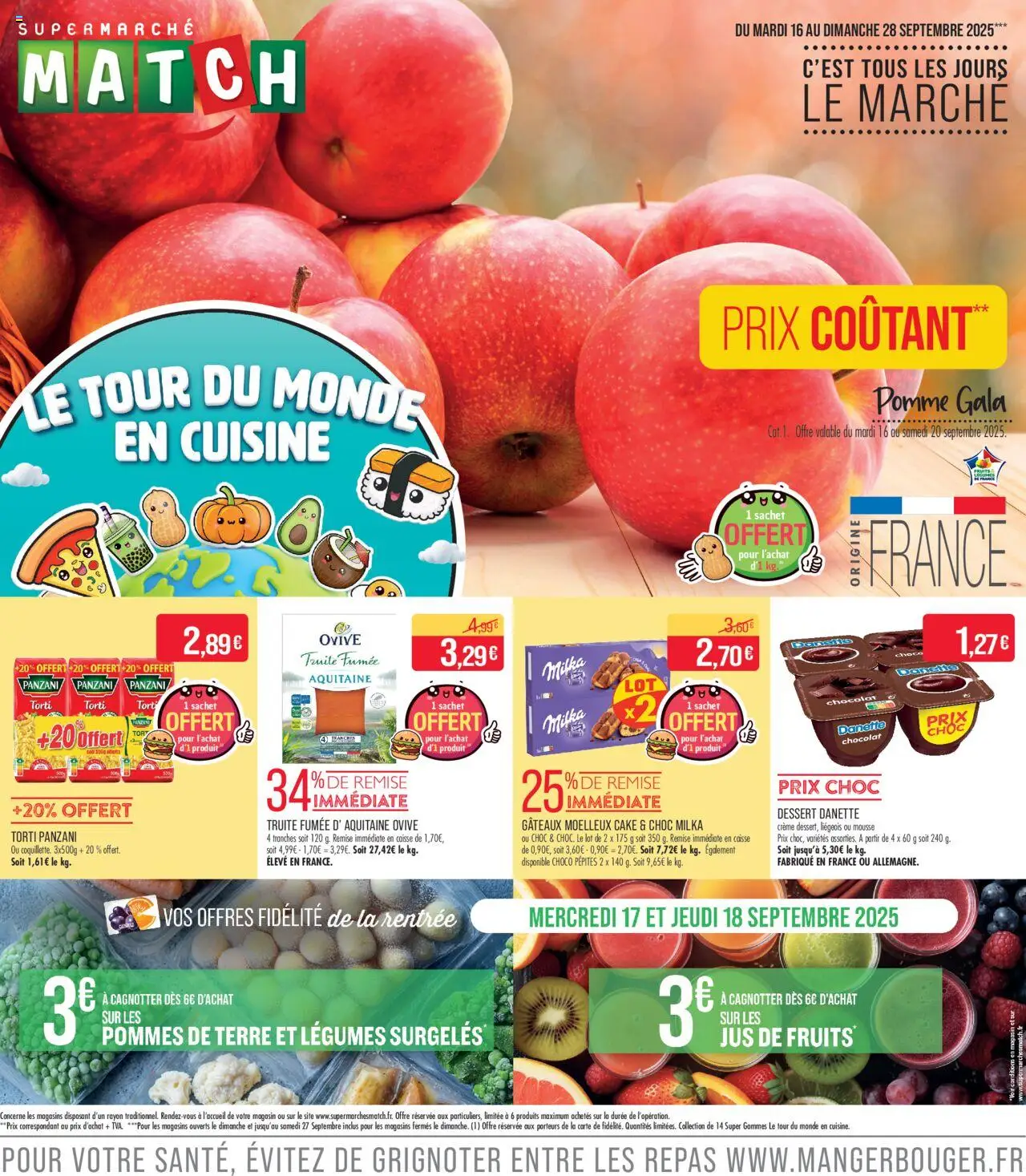 Catalogue de la boutique Match Supermarché valable du 16/09/2025 - Page numéro 1