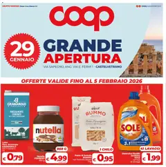 Anteprima dell'opuscolo Volantino Grande Apertura Castelvetrano dal negozio COOP valido da 29/01/2026