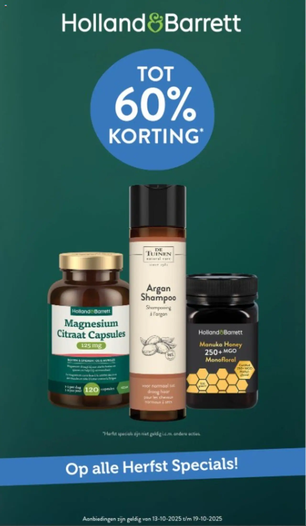 Holland & Barrett shop Folder geldig vanaf 13-10-2025 - Paginanummer 1