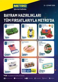 Metro Metro - Bayram Hazırlıkları Tüm Fırsatlarıyla Metro'da 13.03.2026 - Broşürünün önizlemesi