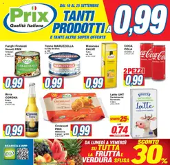 Anteprima dell'opuscolo Volantino Vicenza dal negozio Prix valido da 16/09/2025