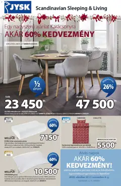JYSK - Aktuális ajánlatok megtekintése, amely érvényes 2025.10.22.-től