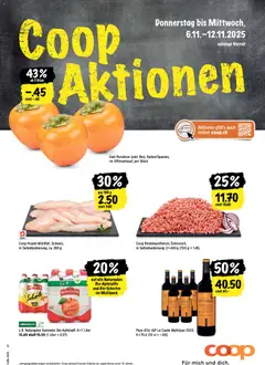 Vorschau des Merkblatts Aktionen vom Shop Coop gültig von 06.11.2025 bis 12.11.2025