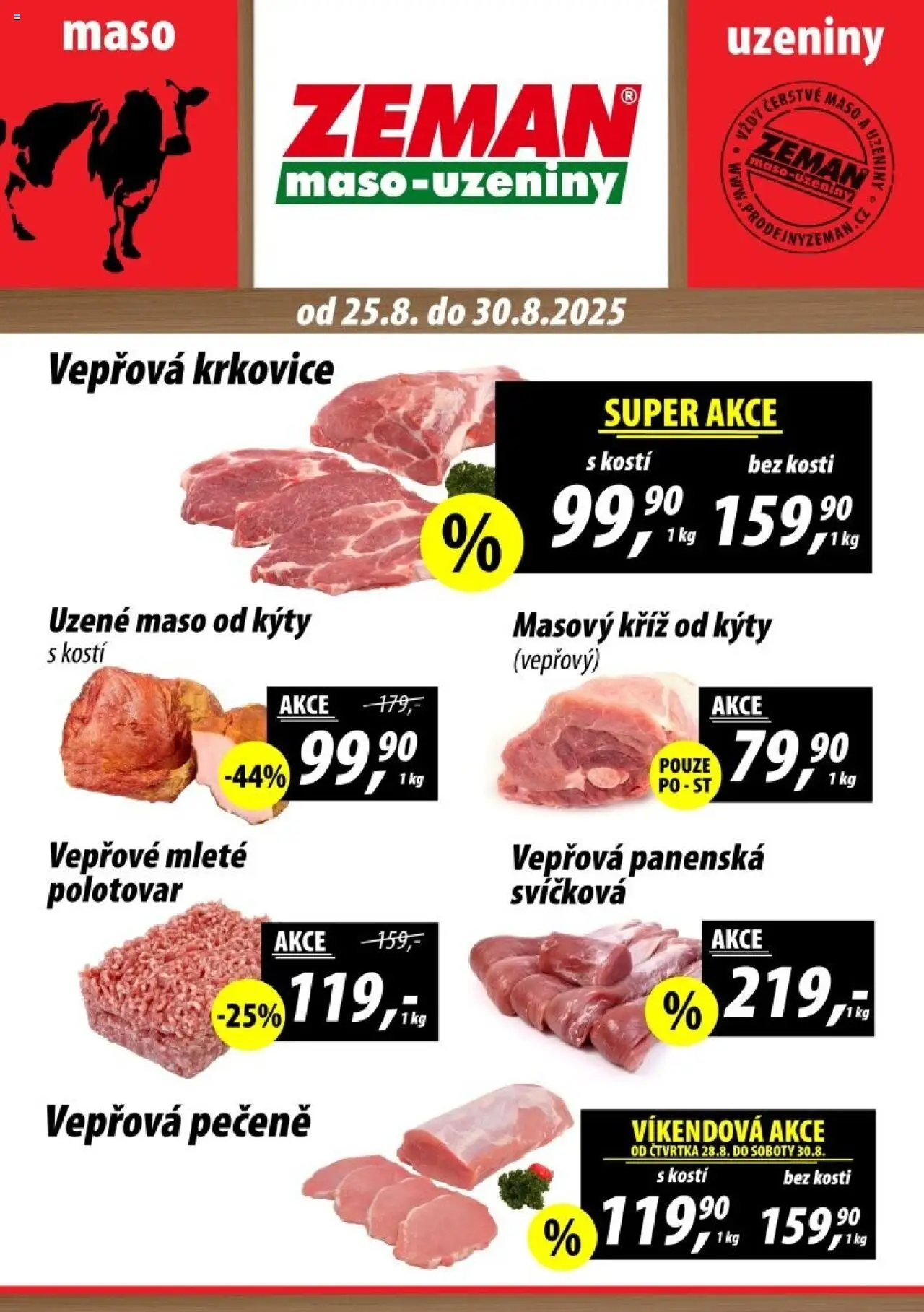  Prodejny Zeman Leták - Dačice (25.08.2025 - 30.08.2025)