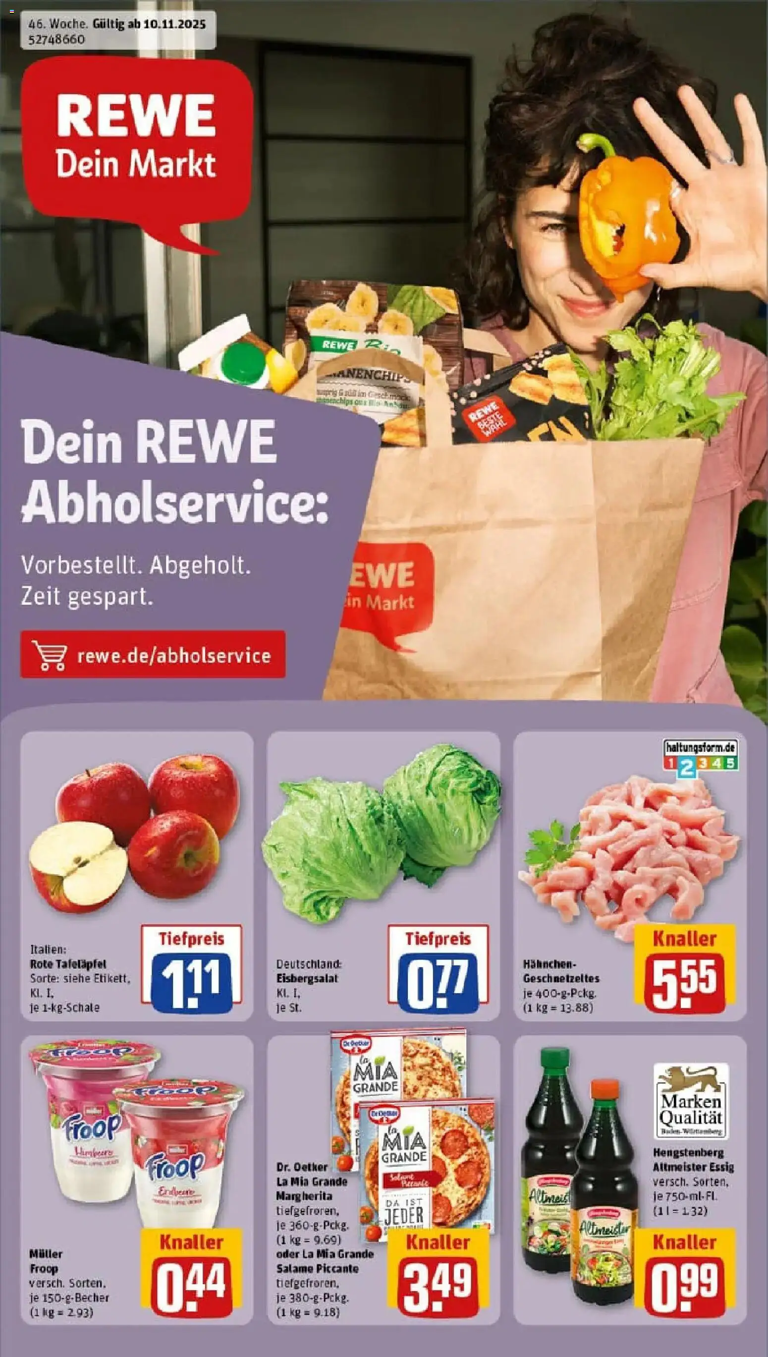 Vorschau von dem Prospekt des Geschäftes Rewe, gültig ab dem 10.11.2025