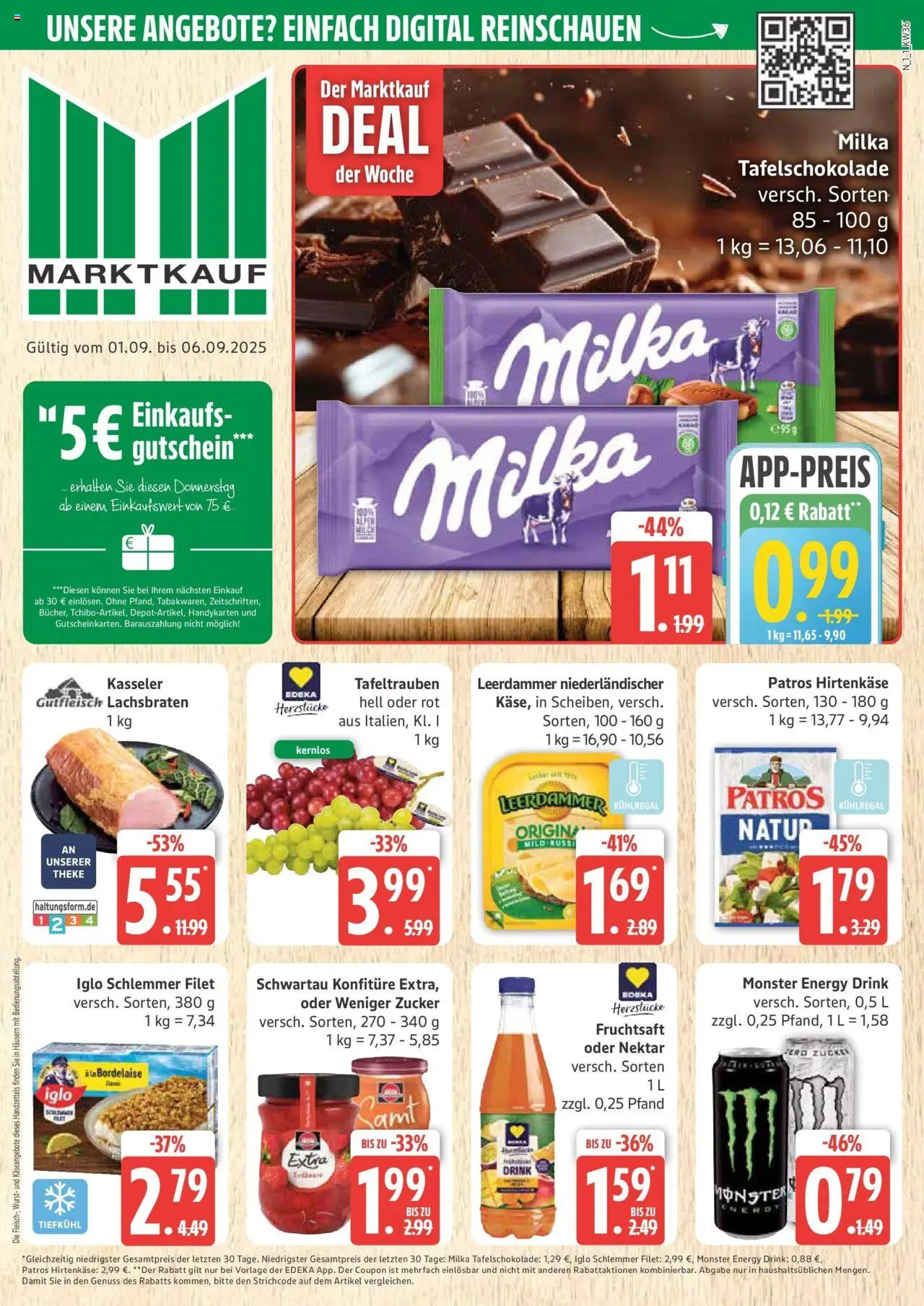 MARKTKAUF Prospekt ab Montag 01.09.2025 > Marktkauf: Wochenangebote