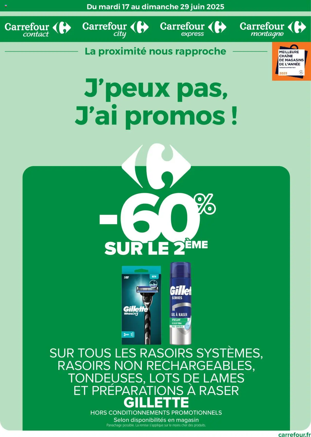 Catalogue de la boutique Carrefour City valable du 17/06/2025 - Page numéro 1 - Rasoir, Gel à raser, Distributeur