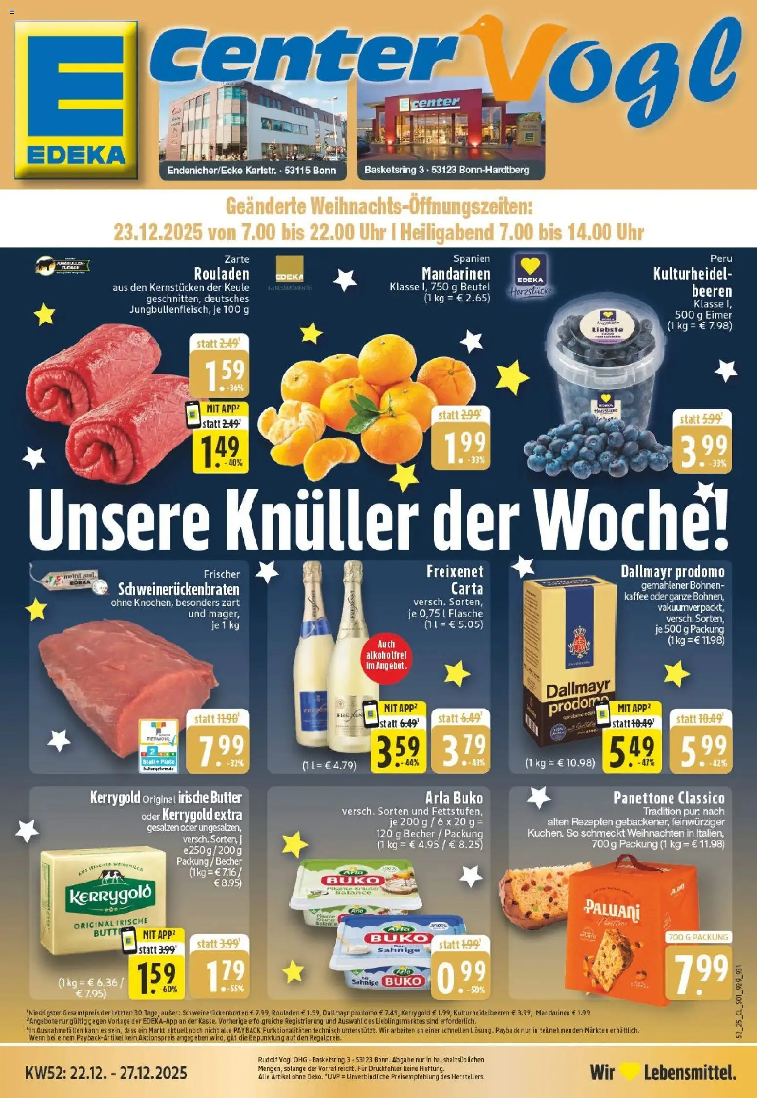 Vorschau von dem Prospekt des Geschäftes Edeka, gültig ab dem 22.12.2025